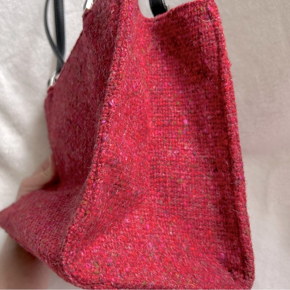 EUC Kate Spade vintage red tweed shoulder bag w/ dust bag β€οΈ - Picture 8 of 15